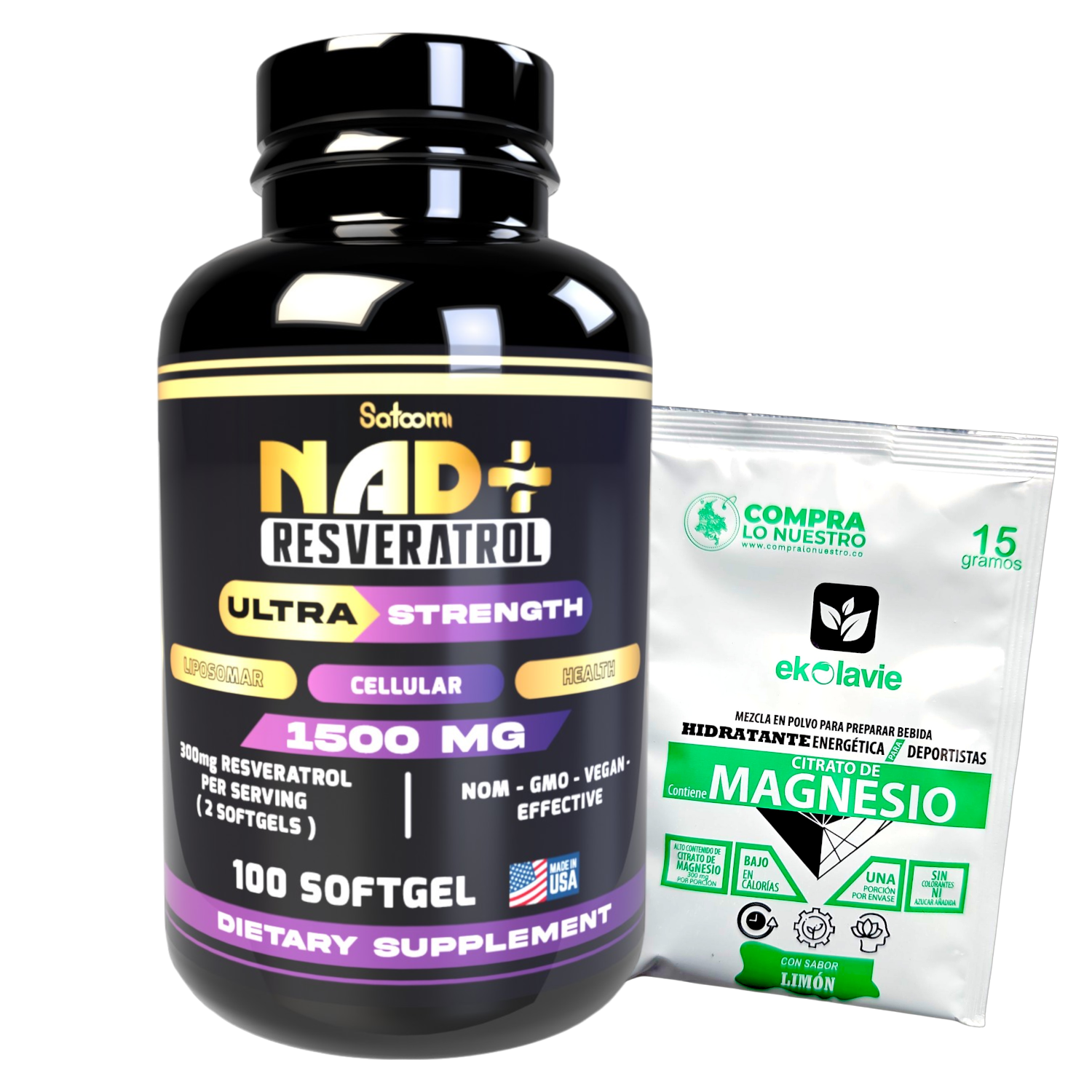 Miniatura 4 de Nad Resveratrol Original con Invima
